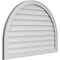 Ekena Millwork Round Top Surface Mount PVC Gable Vent w/ 2"W x 1-1/2"P Brickmould Frame, 40"W x 28"H GVPRT40X2802SN - alternate 3